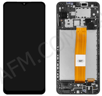 Дисплей Samsung A125F Galaxy A12/ A127F чорний + рамка