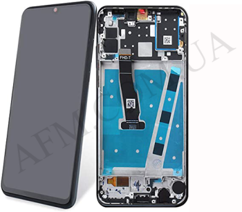 Дисплей Huawei P30 Lite (24MP)/ Nova 4e 2019 чорний + рамка