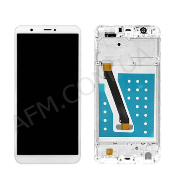 Дисплей Huawei P Smart (FIG-LX1)/ P Smart Dual Sim (FIG-L21) білий + рамка!