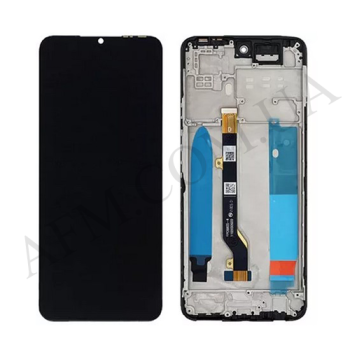 Дисплей Infinix Hot 11S/ Hot 11S NFC (X6812B) чёрный + рамка