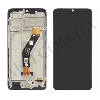 Дисплей Infinix Smart 7 X6515 чорний + рамка