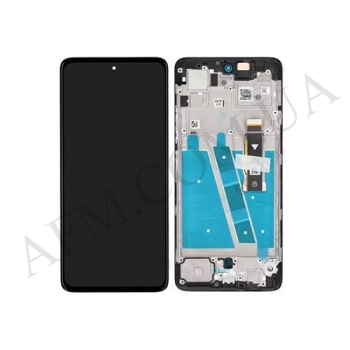 Дисплей Motorola XT2255 Moto G72 P-OLED чорний + рамка