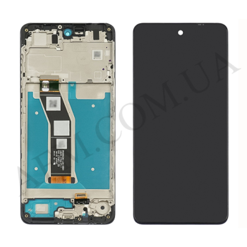 Дисплей Motorola XT2421 Moto G04 чорний + рамка
