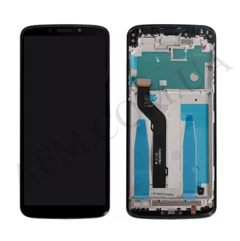 Дисплей Motorola XT1924-6-7-8 Moto E5 Plus чёрный (версия USA 159mm) + рамка!