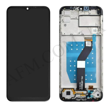 Дисплей Motorola XT2055 Moto G8 Power Lite чёрный + рамка