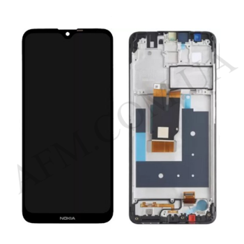 Дисплей Nokia 2.4 чёрный + рамка