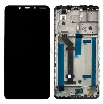 Дисплей Nokia 3.1 Plus чёрный + рамка