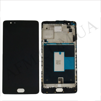 Дисплей OnePlus 3 A3003/ 3T A3010 TFT чёрный + рамка
