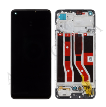 Дисплей Oppo A74 4G OLED чорний + рамка