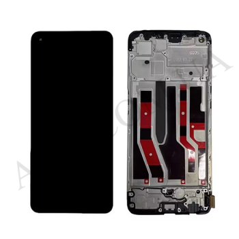 Дисплей Oppo Reno 7 4G OLED чорний + рамка