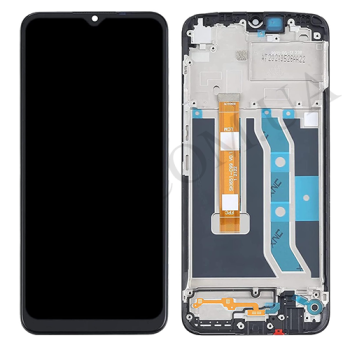 Дисплей Realme C25Y чорний + рамка