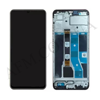 Дисплей Realme C53 чорний + рамка