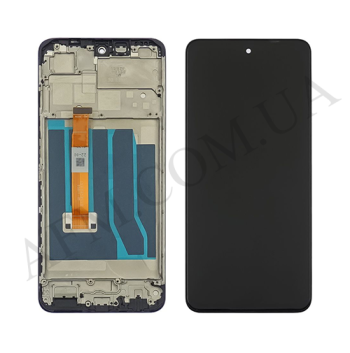 Дисплей Realme C55/ Narzo 55/ Oppo A1 чорний + рамка