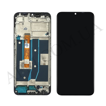 Дисплей Oppo A16/ A16S чёрный + рамка