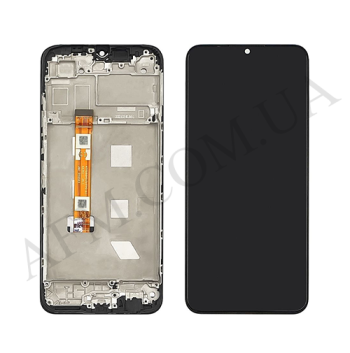 Дисплей Oppo A17/ A17k чёрный + рамка