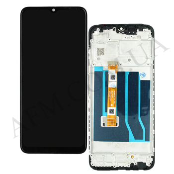 Дисплей Oppo A18 2023/ A38 2023 чёрный + рамка