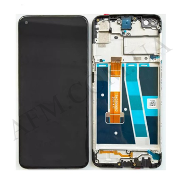 Дисплей Oppo A52 чёрный + рамка