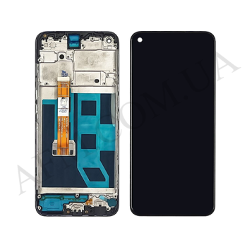 Дисплей Oppo A53 4G 2020/ A53s/ A32/ A73 5G/ Realme 7i/ C17/ OnePlus Nord чёрный + рамка
