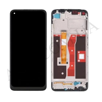 Дисплей Oppo A54 4G чёрный + рамка