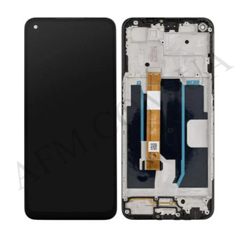Дисплей Oppo A54 5G/ A72 4G/ A74 5G/ A93 5G/ OnePlus Nord N200 5G чорний + рамка