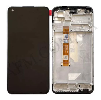 Дисплей Oppo A76/ A36 чорний + рамка
