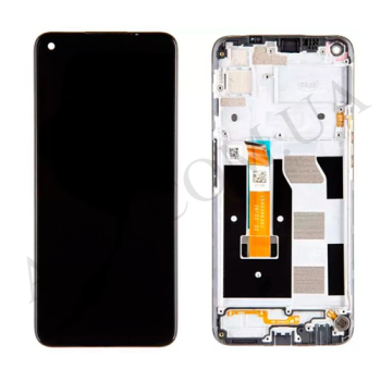 Дисплей Realme 6s чорний + рамка!