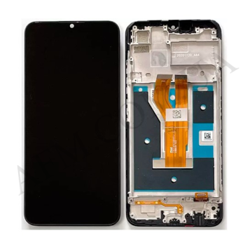 Дисплей Realme C11 2021/ C20/ C21/ Narzo 50i чорний + рамка