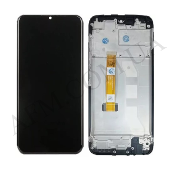 Дисплей Realme C11/ C12/ C15/ Narzo 30A чорний + рамка