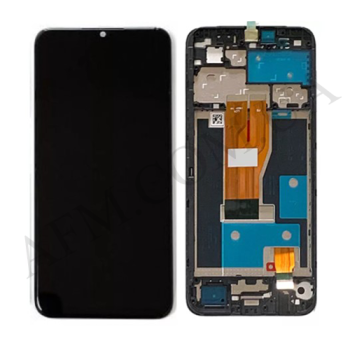 Дисплей Realme C30/ Narzo 50i Prime чорний + рамка