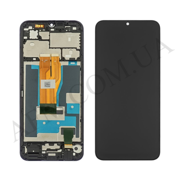 Дисплей Realme C33 чорний + рамка
