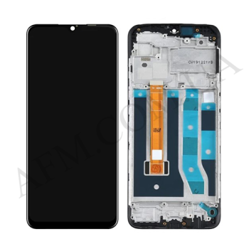 Дисплей Oppo A31 2020/ Realme 5/ 5i/ 5S/ C3/ A8 чёрный + рамка