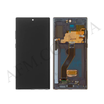 Дисплей Samsung N975 Galaxy Note 10 Plus OLED (Small LCD) чорний + рамка
