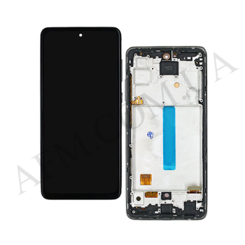 Дисплей Samsung A525F Galaxy A52/ A526 5G OLED чорний + рамка