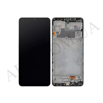 Дисплей Samsung M325 Galaxy M32 OLED (Small LCD) чорний + рамка