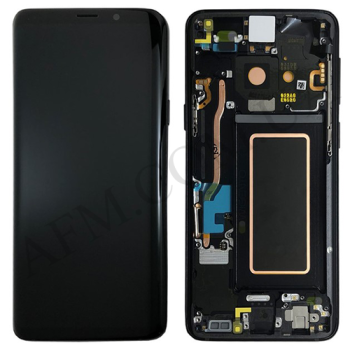 Дисплей Samsung G965F Galaxy S9 Plus OLED чорний + рамка