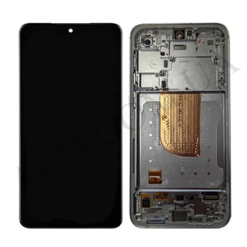 Дисплей Samsung S711 Galaxy S23 FE OLED (Small LCD) чорний + рамка сіра