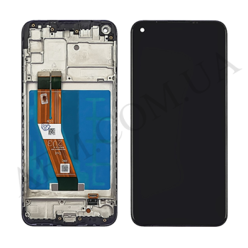 Дисплей Samsung A115F Galaxy A11/ M115 чорний + рамка