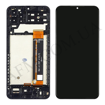 Дисплей Samsung A135F Galaxy A13 4G/ M135F чорний + рамка