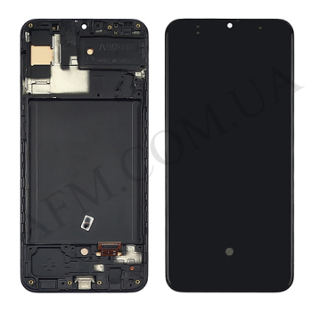 Дисплей Samsung A307F Galaxy A30s TFT INCELL чорний + рамка