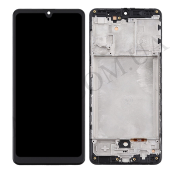 Дисплей Samsung A315F Galaxy A31 OLED (Small LCD) чорний + рамка