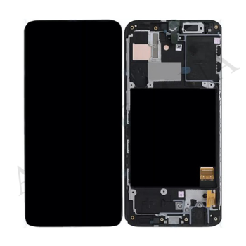 Дисплей Samsung A405 Galaxy A40 INCELL чорний + рамка