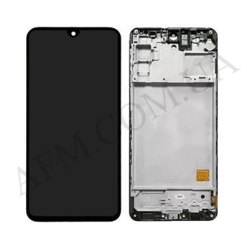 Дисплей Samsung M317 Galaxy M31s OLED (Small LCD) чорний + рамка