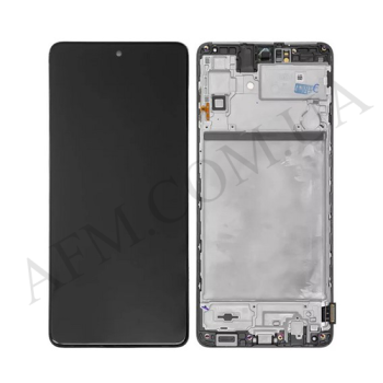 Дисплей Samsung M515 Galaxy M51 OLED (Small LCD) чорний + рамка