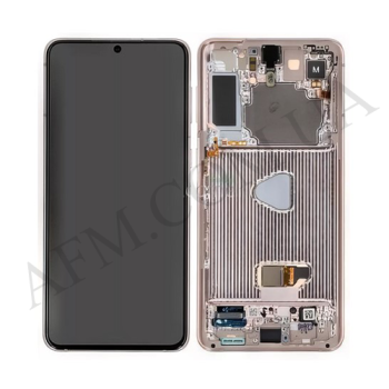 Дисплей Samsung сервисный G996 Galaxy S21 Plus VIOLET + рамка GH82-24553B