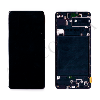 Дисплей Samsung сервісний A715 Galaxy A71 чорний + рамка GH82-22152A!