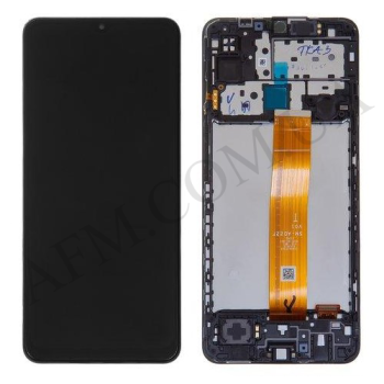 Дисплей Samsung сервисный M127 Galaxy M12 чёрный + рамка GH82-25042A