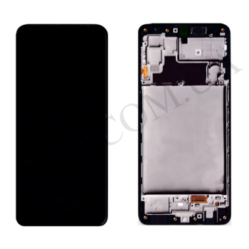 Дисплей Samsung сервисный M225 Galaxy M22 чёрный + рамка GH82-26153A