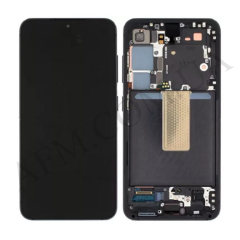 Дисплей Samsung сервисный S911 Galaxy S23 5G чёрный + рамка GH82-30480A