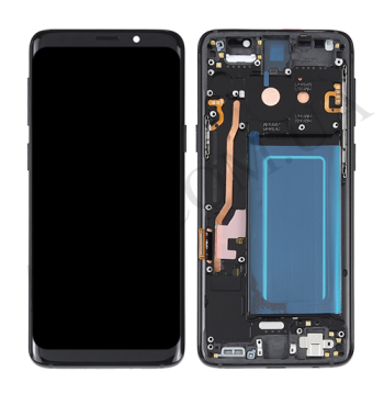 Дисплей Samsung G960F Galaxy S9 OLED (Small LCD) чорний + рамка