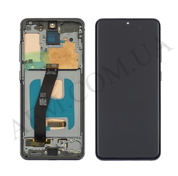 Дисплей Samsung G980F Galaxy S20/ G981B TFT чорний + рамка